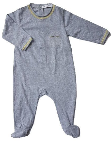 La Mascot Grey Onepiece with Yellow Trimming