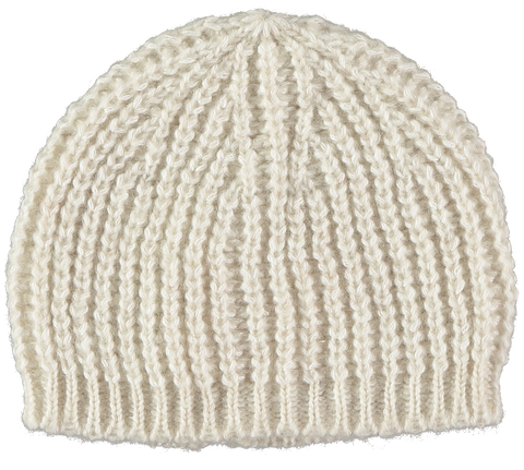 Pequeno Tocon Ivory Wool Hat