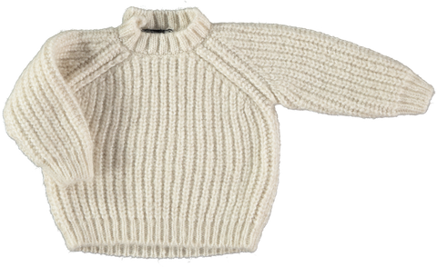 Pequeno Tocon Ivory Wool Sweater