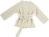 Pequeno Tocon Ivory Knit Belted Sweater Set