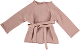 Pequeno Tocon Pink Knit Belted Sweater Set