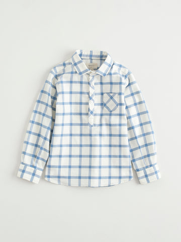 Nanos Blue Check Shirt