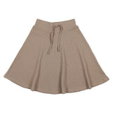 Urbani Taupe Waffle Skirt