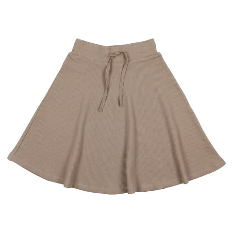 Urbani Taupe Waffle Skirt