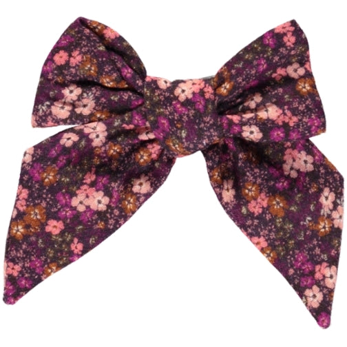 Bebe Organic Lena Mulberry Floral Bow