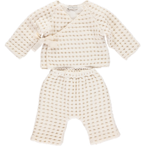 Bebe Organic Natural Waffle Footed Baby Set