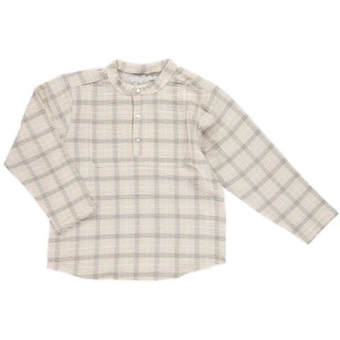 Bebe Organic Hans Winter Cream Check Shirt