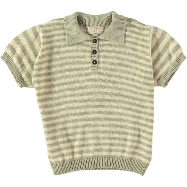 Coco Au Lait Lavanda Striped Knit Polo