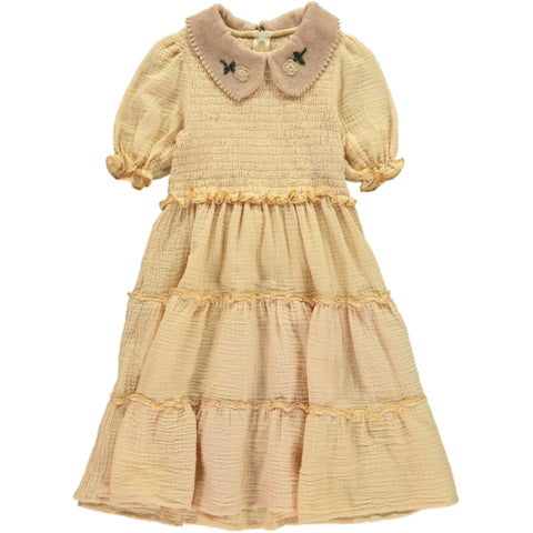 Coco Au Lait Pink Smock Dress