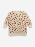 Bobo Choses Baby Red Flowers All Over Terry Sweatshirt