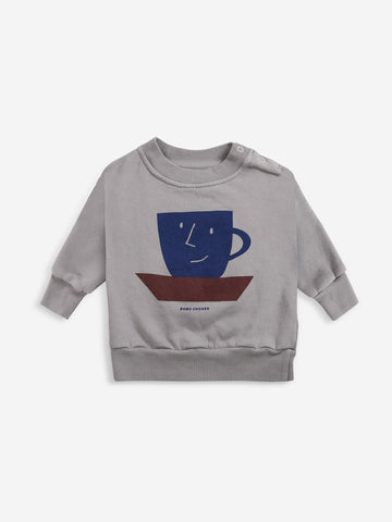 Bobo Choses Baby Blue Cup Of Tea Sweatshirt