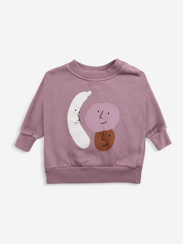 Bobo Choses Baby Purple Fruits Sweatshirt