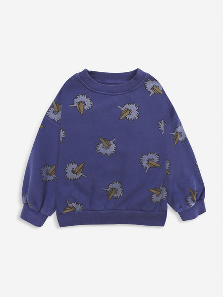 Bobo Choses Blue Birdie All Over Sweatshirt