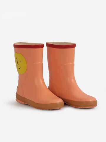 Bobo Choses Yellow Faces Rain Boots