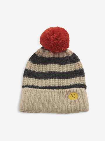 Bobo Choses Kids Striped Knitted Beanie