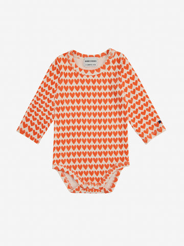 Bobo Choses Hearts All Over Long Sleeve Body