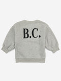 Bobo Choses Grey Melange Cat O'clock Sweatshirt