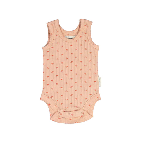 Piupiuchick Pink With Sunshade All Over Sleeveless Body Set