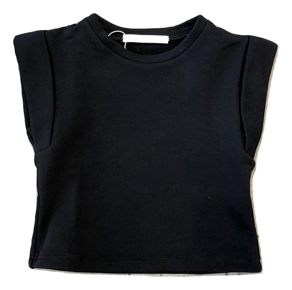 You and Me Black Cotton Top