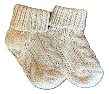 Violeta e Federico Bone Cable Knit Socks