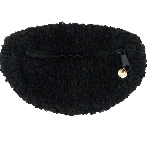 Halo Luxe Sherpa Belt Bag Black