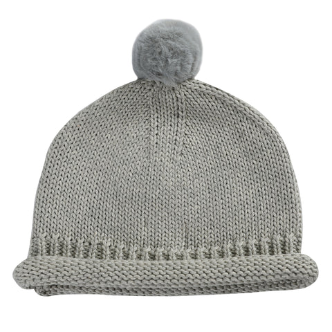 Donsje Amsterdam Soft Grey Melange Mackle Hat