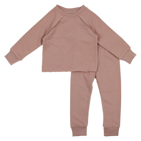 Urbani Mauve Baby Sweatshirt Set