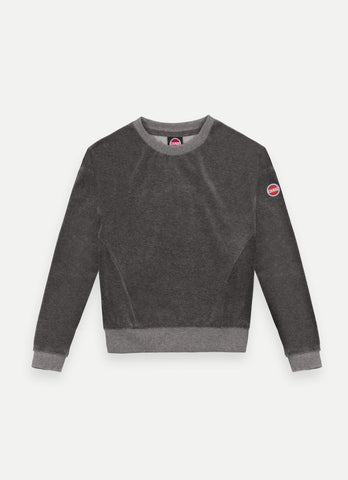 Colmar Grey Velour Sweater