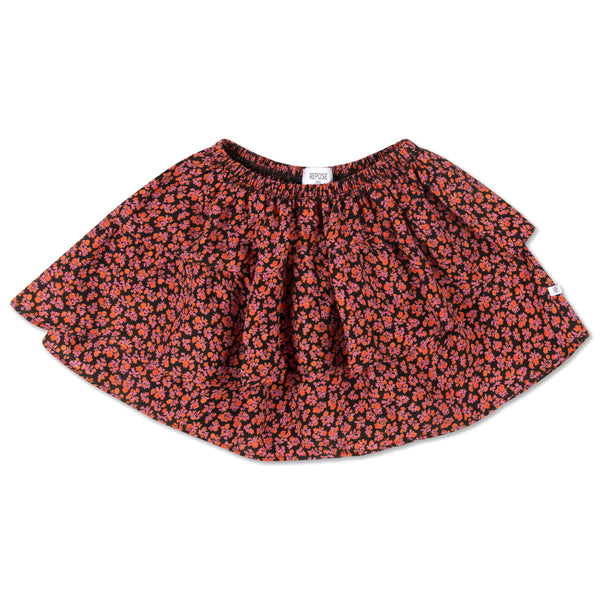 Repose Multi Flower Ruffle Skirt