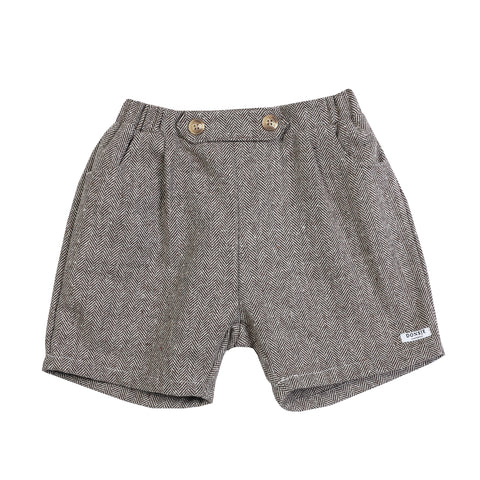 Donsje Amsterdam Woody Brown Tweed Fifi Shorts