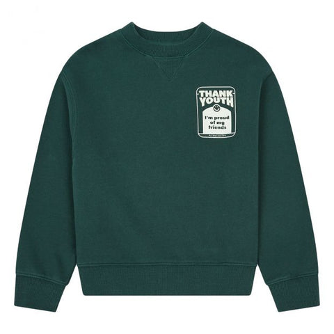 Hundred Pieces Green Thank Youth Sweatshirt
