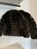 Colmar Black Faux Fur Coat