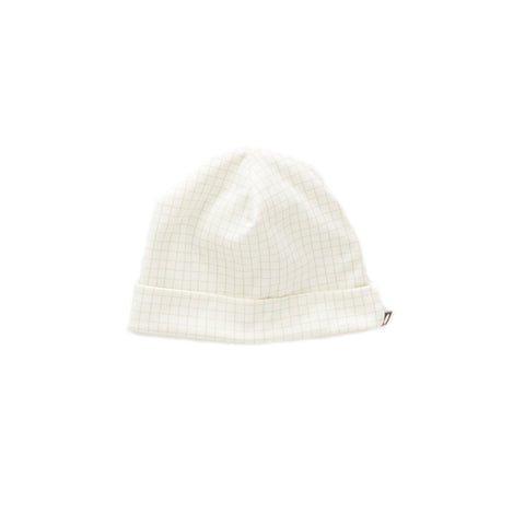 Oeuf White Checks Beanie