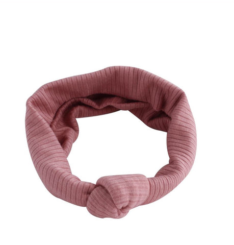 Arbii Dusty Peach Ribbed Turban Band