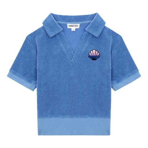 Hundred Pieces Blue Terry Polo