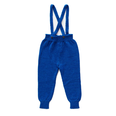 Oeuf Electric Blue Suspender Pants