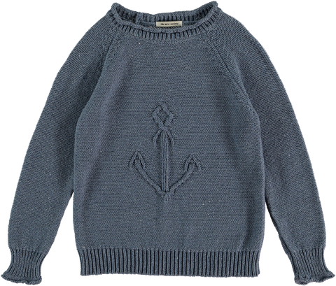 The New Society Soft Blue Pierre Sweater