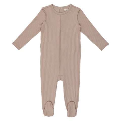 Urbani Taupe Ribbed Onesie