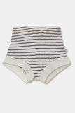 My Little Cozmo Kids Ivory Rib Stripes Tank + Short Set