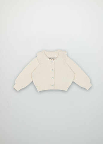 The New Society Baby Off White Antonella Cardigan