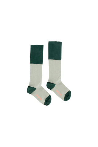 Tinycottons Dark Green Rice Loop High Socks