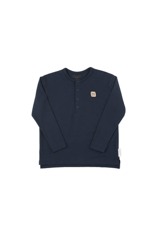 Tinycottons Navy Crispy Crisps Basic Unisex Long Sleeve Tee