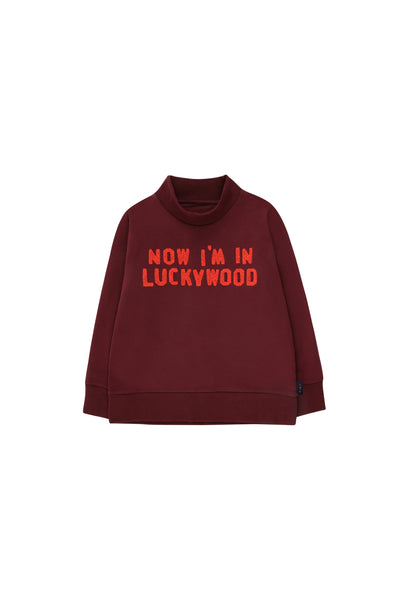 Tinycottons Red Luckywood Sign Sweatshirt