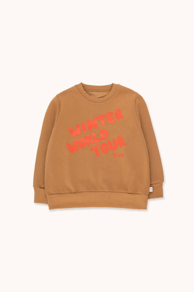 Tinycottons Light Brown Winter World Tour Sweatshirt