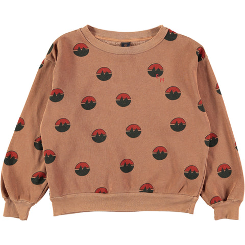 Bonmot Brown All Over Mountain Sweatshirt