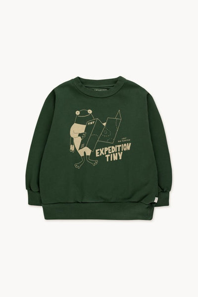 Tinycottons Dark Green Expedition Tiny Sweatshirt
