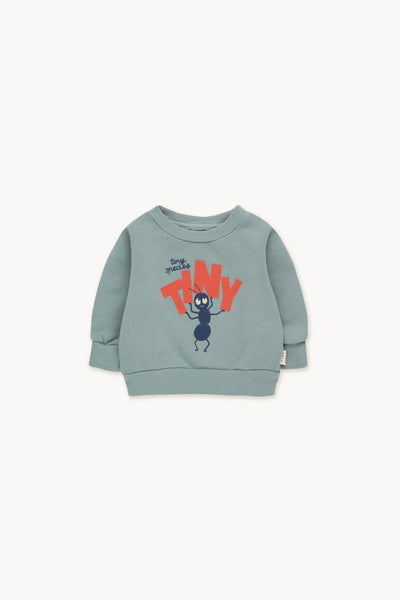 Tinycottons Foggy Blue Tiny Fortis Formica Baby Sweatshirt