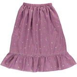 Bebe Organic Purple Flowers Adele Skirt