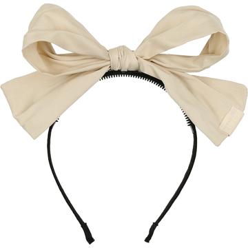 Arbii Mauve Ivory Silk Taffeta Bow Headband