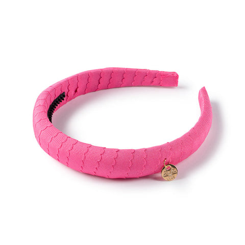 Halo Luxe Hot Pink Ava Scalloped Headband